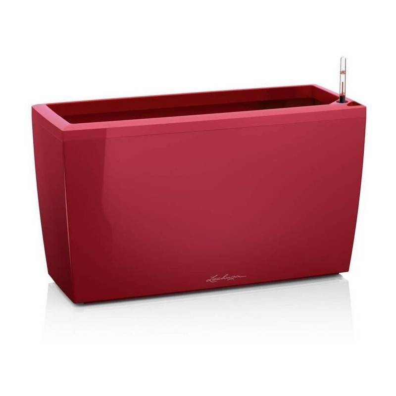 Lechuza - Pot De Fleur Lechuza Cararo Premium - Kit Complet, Rouge Scarlet Brillant - Imagen 1