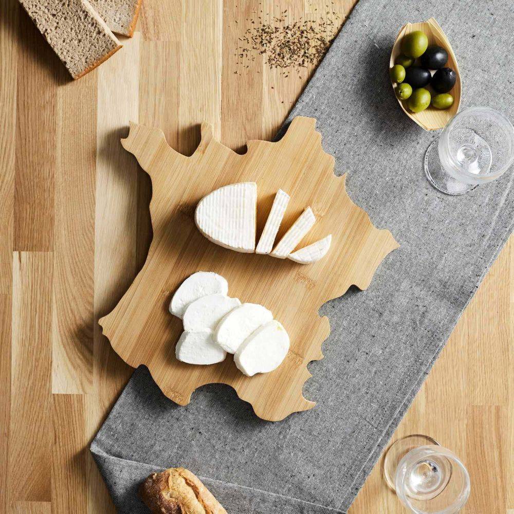 The Home Deco Factory - Planche à fromages en bambou forme France - Image 2