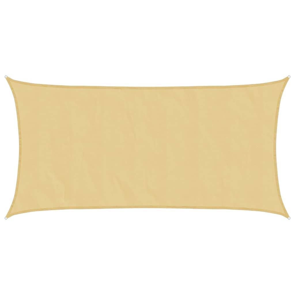 Voile d'ombrage polyester oxford sable 600 x 300 cm - PANGIVO - Image 1
