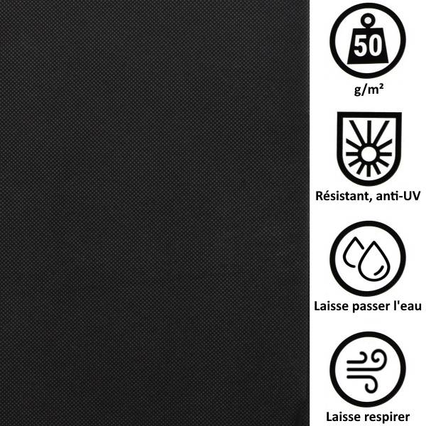 Gt Garden - Géotextile anti-mauvaises herbes non tissé 50 g/m2 - 3,20 x 50 mètres - GT GARDEN - Imagen 2