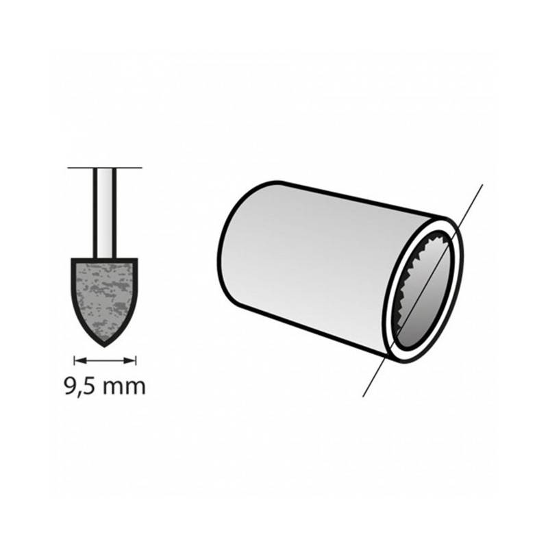 Meule à rectifier en oxyde d'aluminium 9,5mm DREMEL (x3) - Image 2