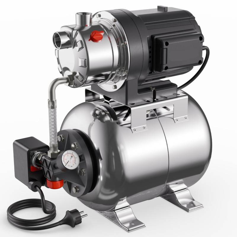 BB Loisir - Surpresseur automatique domestique 1300W en acier inoxydable de 20 l idéal jardin et maison - Image 1