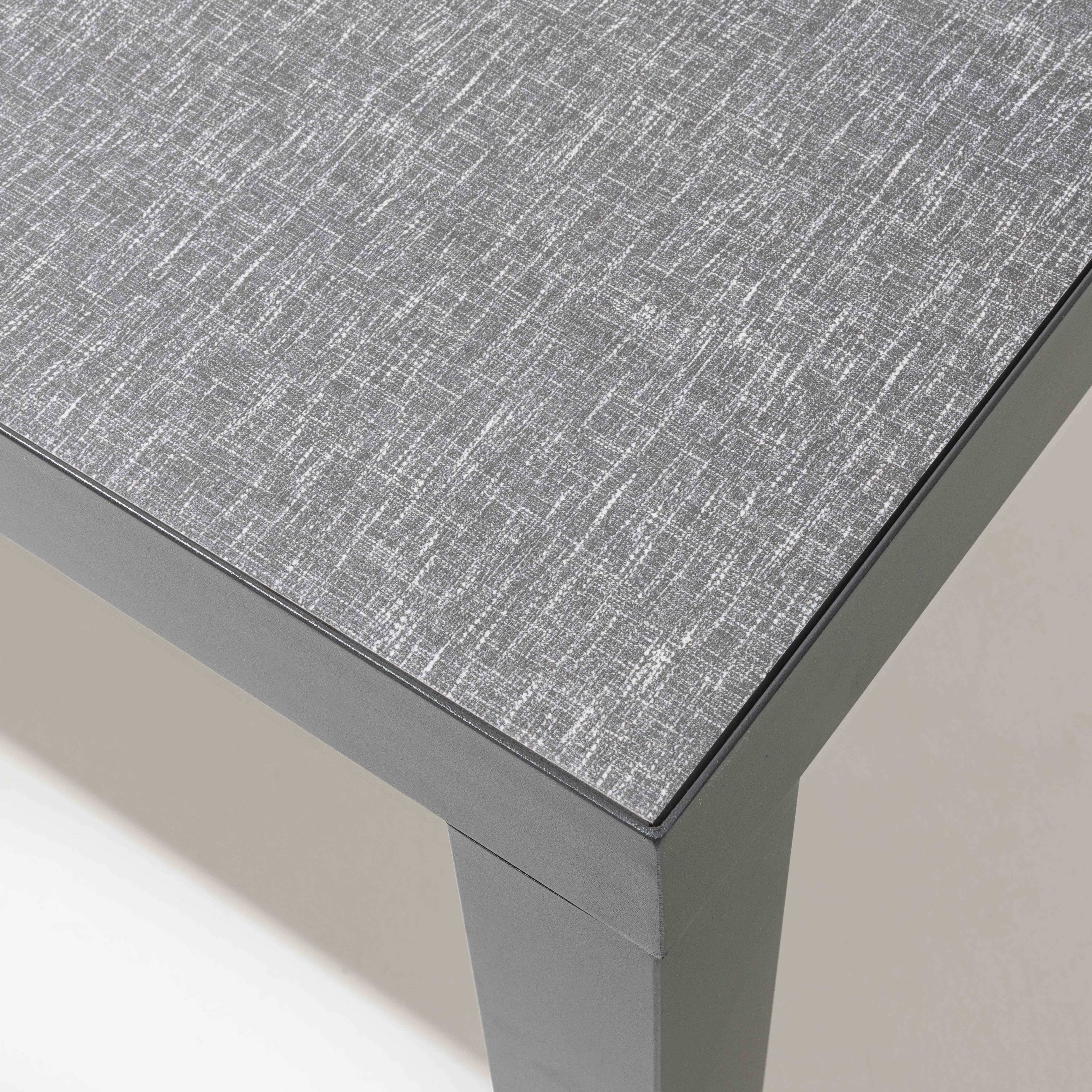 Oviala - Table de jardin 10 places 182 cm en aluminium céramique gris Tivoli - Oviala - Imagen 4