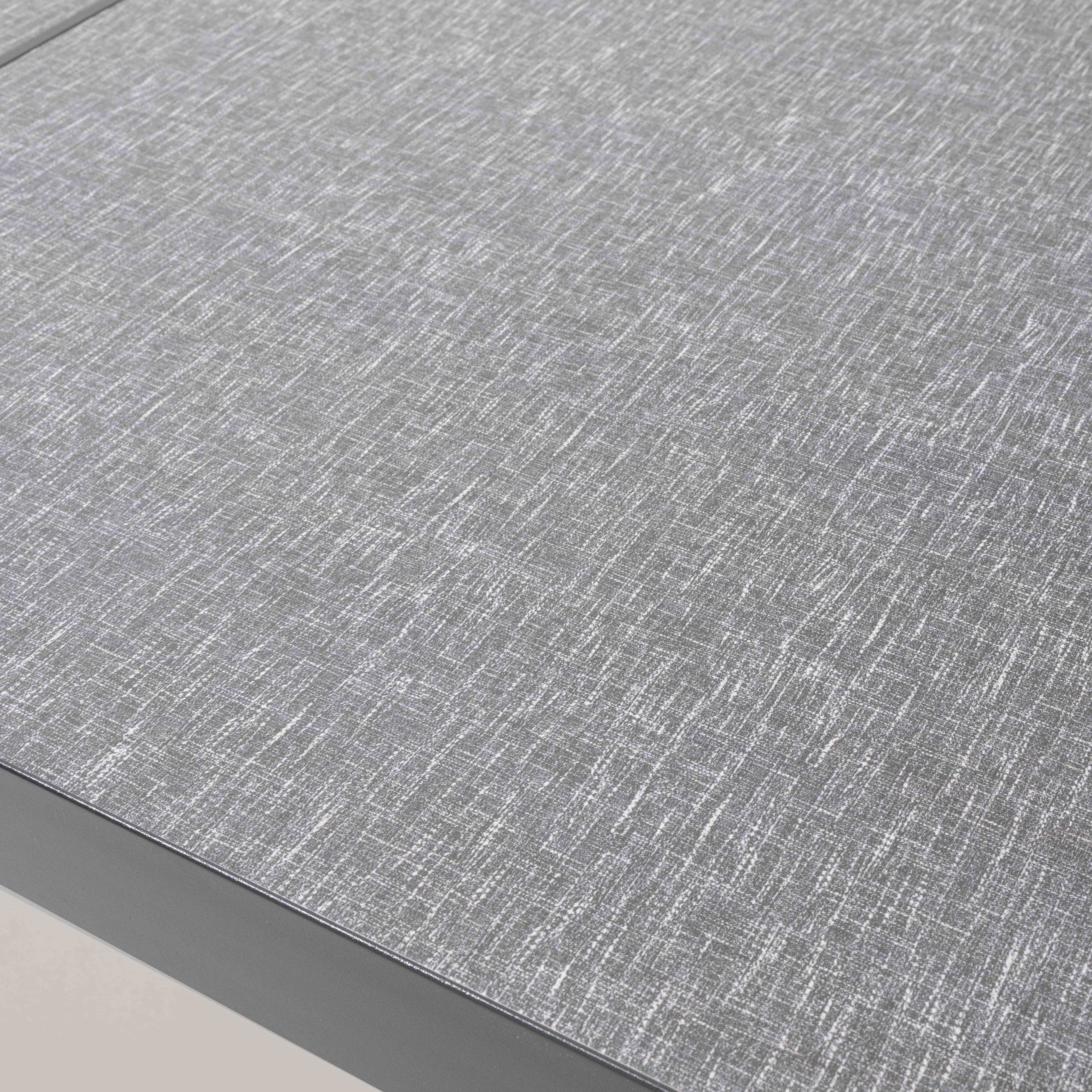 Oviala - Table de jardin 10 places 182 cm en aluminium céramique gris Tivoli - Oviala - Imagen 3