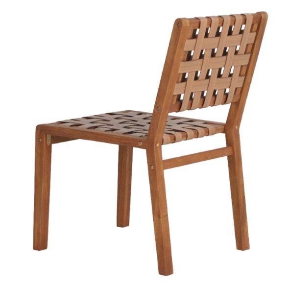Beau Rivage - Ensemble table et chaises de jardin ABANA en bois d'acacia et résine plate Beau Rivage - Imagen 7