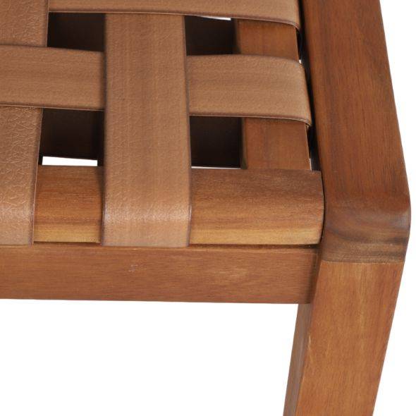 Beau Rivage - Ensemble table et chaises de jardin ABANA en bois d'acacia et résine plate Beau Rivage - Imagen 5