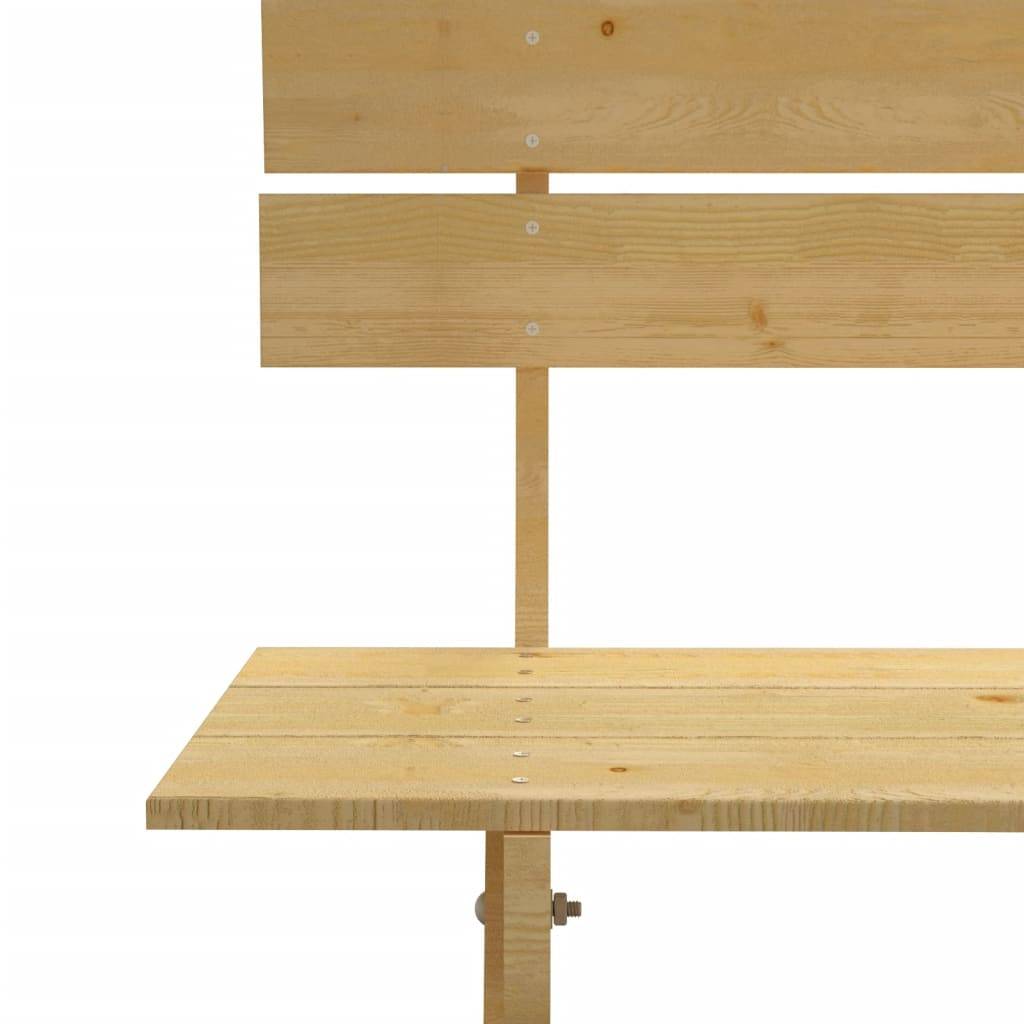 Vidaxl - Banc de jardin 150 cm Bois de pin imprégné vidaXL 41960 - Imagen 4
