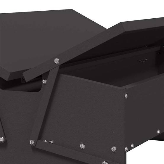 Mangeoire Automatique Volaille Acier Pédale 10kg Noir - ComfortXL Outdoor Living - Image 9