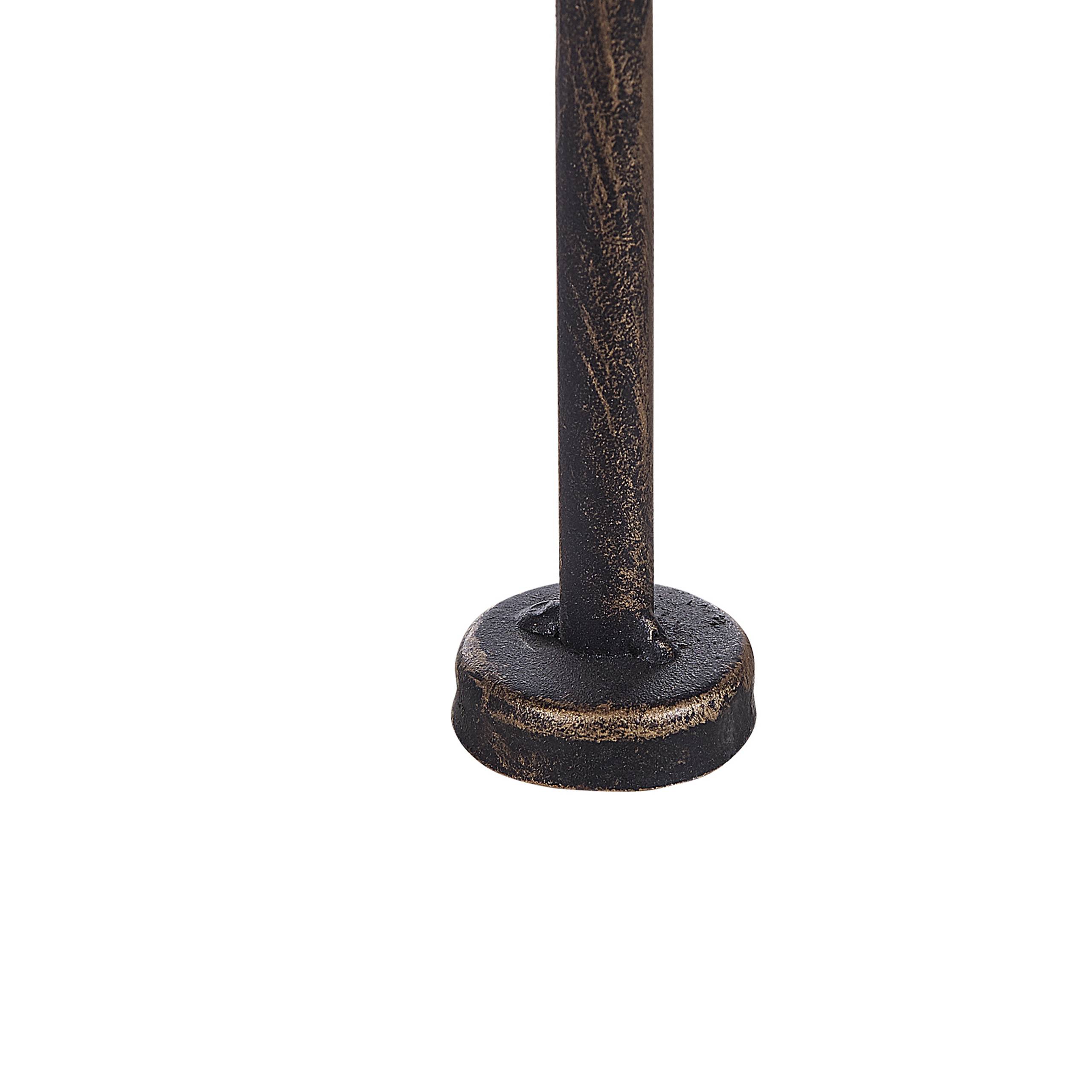 Étagère Angle Extérieur et Intérieur pour Plantes Noire 4 Niveaux Rangement pour Jardin ou Salle de Bain Traditionnelle et Romantique Beliani - Image 8