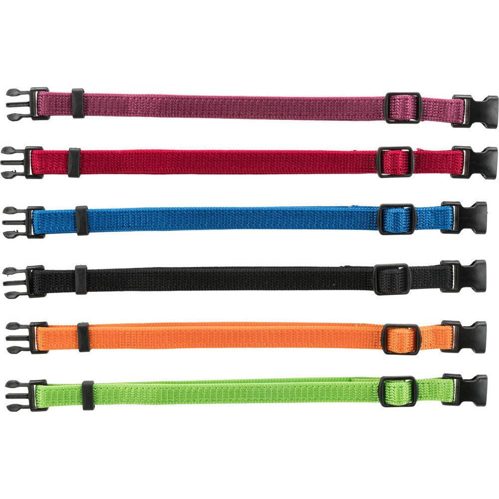 6 colliers S-M  17 à 25 cm x 10 mm pour chiot, 6 couleurs différentes - Imagen 1