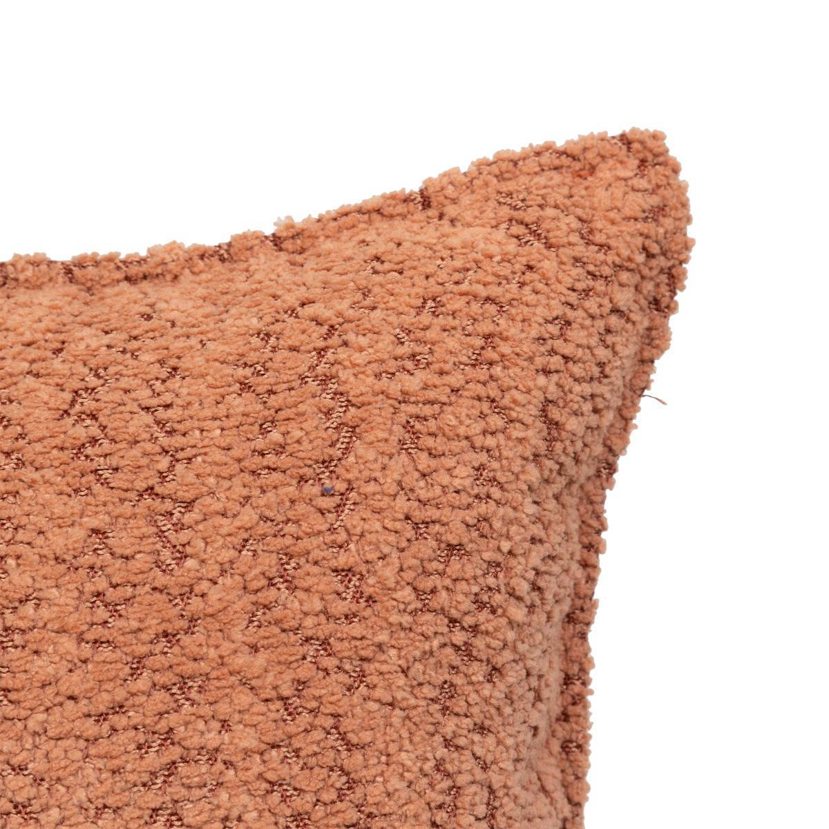 Atmosphera - Coussin bouclette Soana terracotta 45x45cm - Atmosphera Créateur d'intérieur - Imagen 3