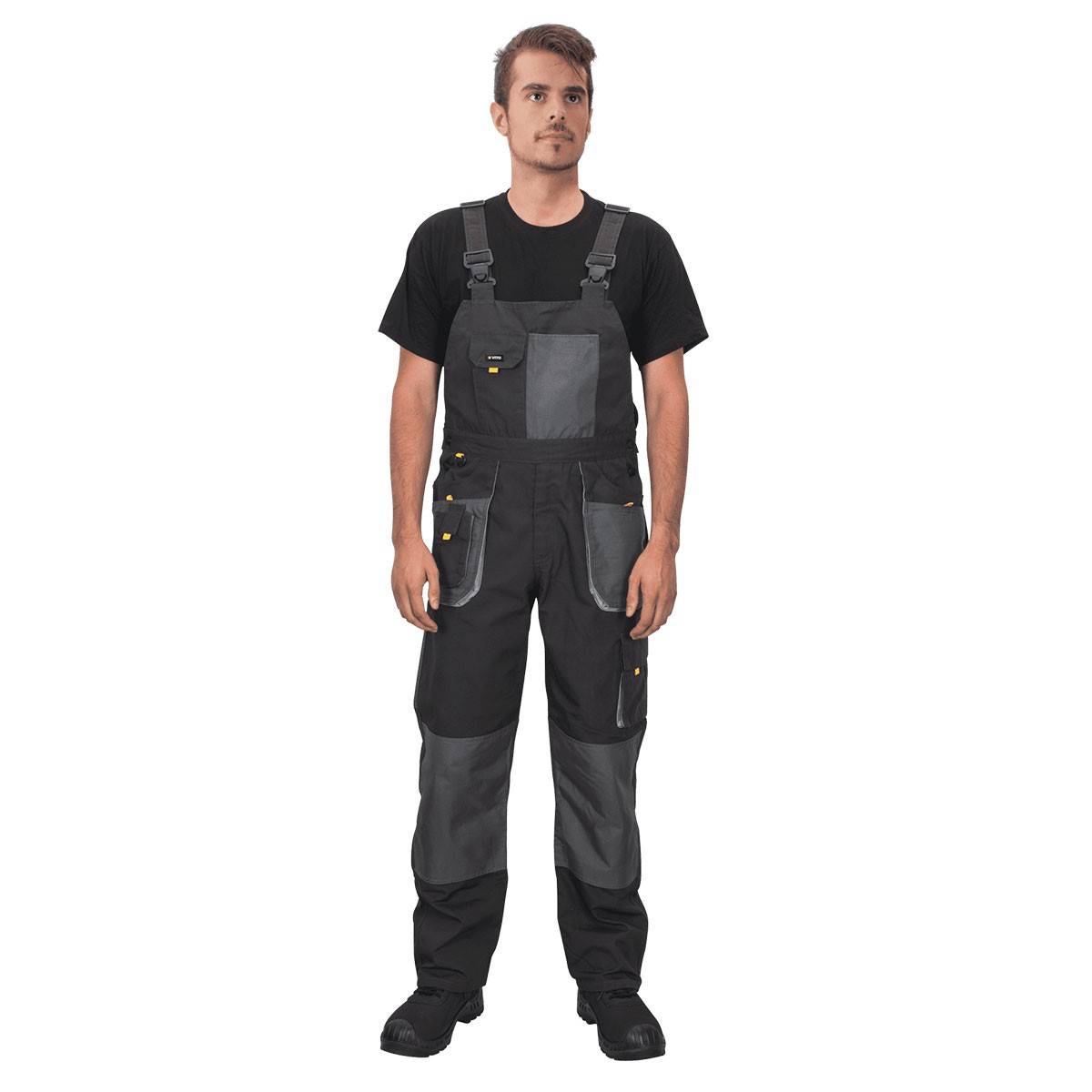 Salopette de travail Comfort Plus Taille 40 Couleur Gris Protection Oxford 10 Poches VITO - Imagen 2
