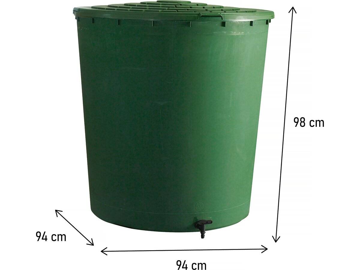 Récupérateur D'eau "ubud" - 500 Litres - Vert -habitat Et Jardin - Image 3