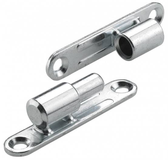Lot de 2 paumelles acier pour meuble HETTICH, L.97 x l.70 mm x Diam.13 mm - Image 1