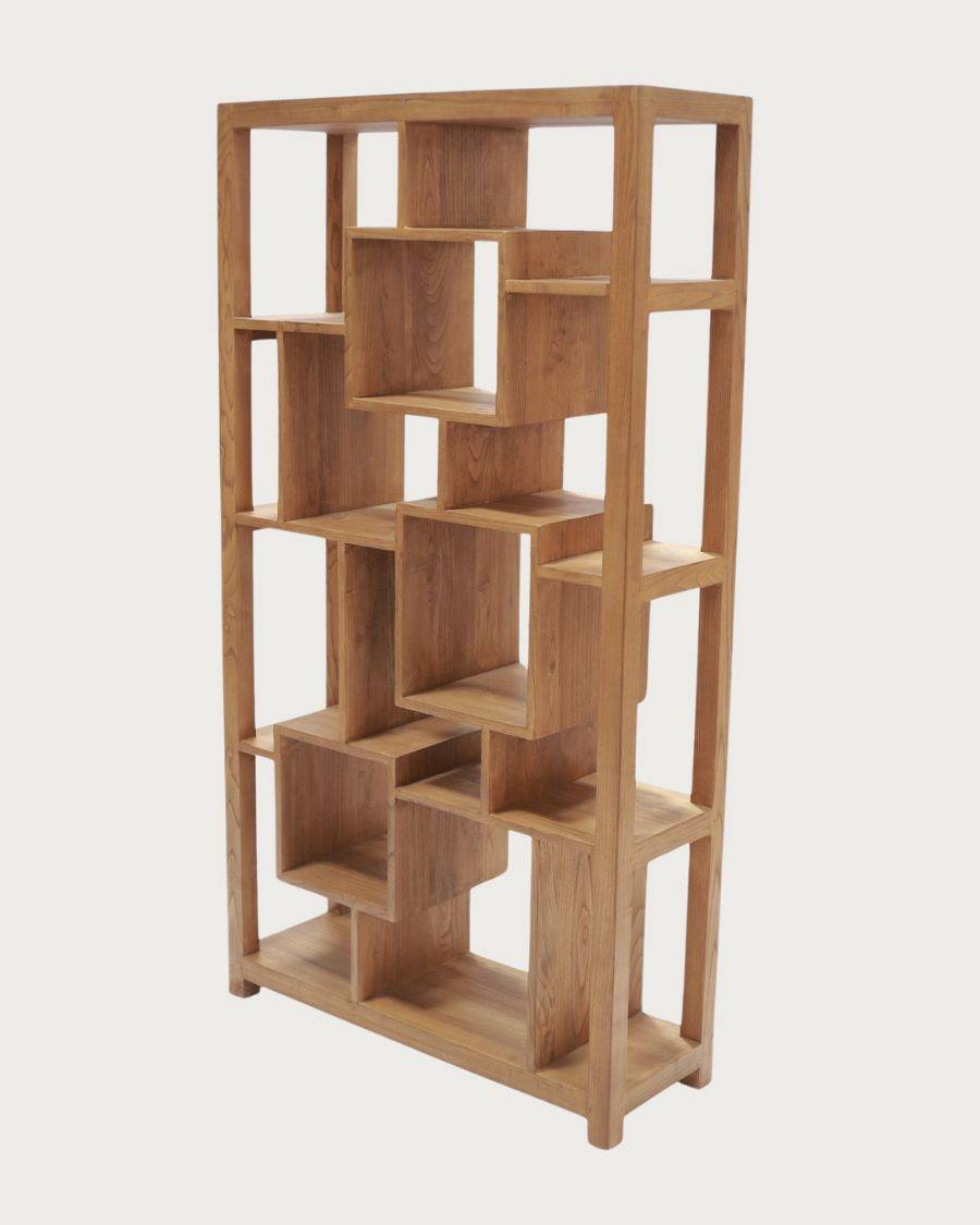 Maze - Étagère en bois massif de Teck - UNIQKA - Imagen 3