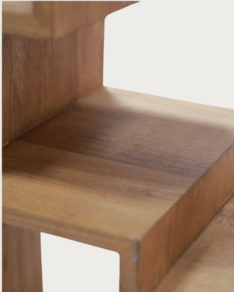 Maze - Étagère en bois massif de Teck - UNIQKA - Imagen 8