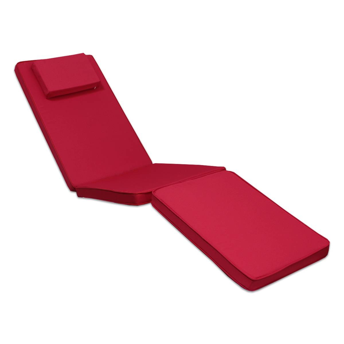 Matelas framboise pour chaise longue - TECK'Attitude - Image 1