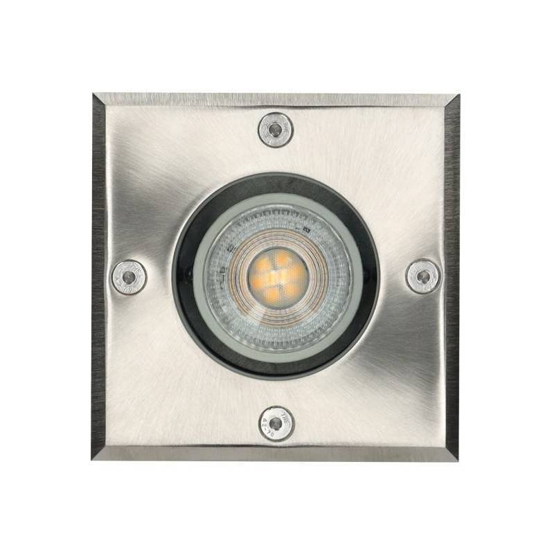 Spot extérieur encastrable carré GU10 230V acier inoxydable IP65 - Image 3