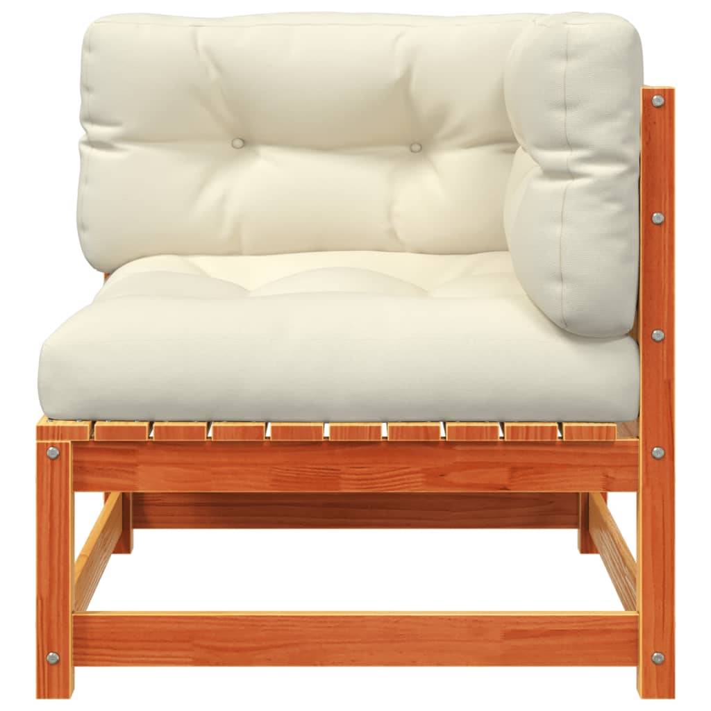 Canapé d'angle de jardin | Canapé D'extérieur | Sofa De Jardin avec coussins et repose-pieds Maison Chic - Image 7