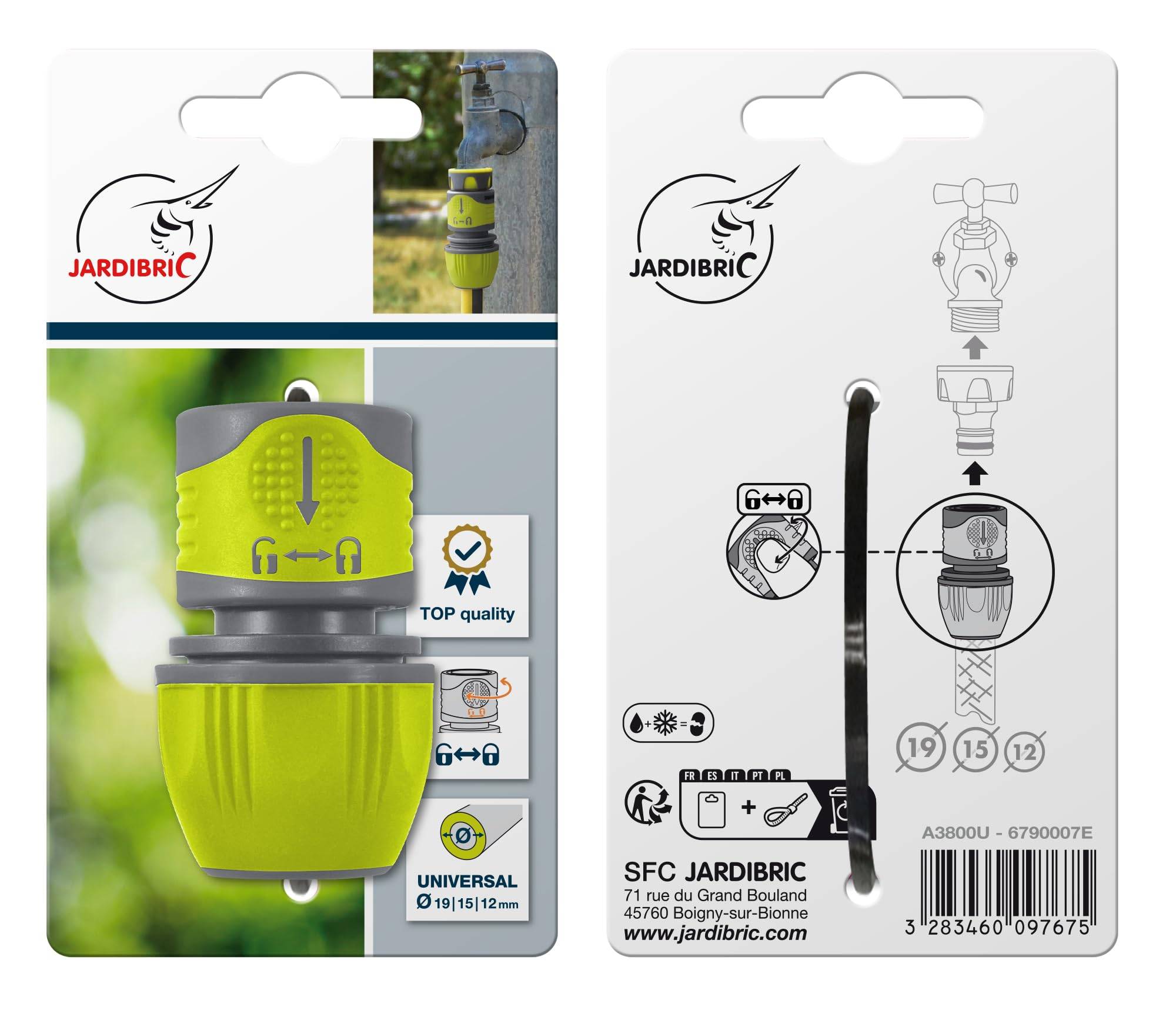 Jardibric - Raccord Automatique Universel Jardibric 12/15/19mm - Image 3