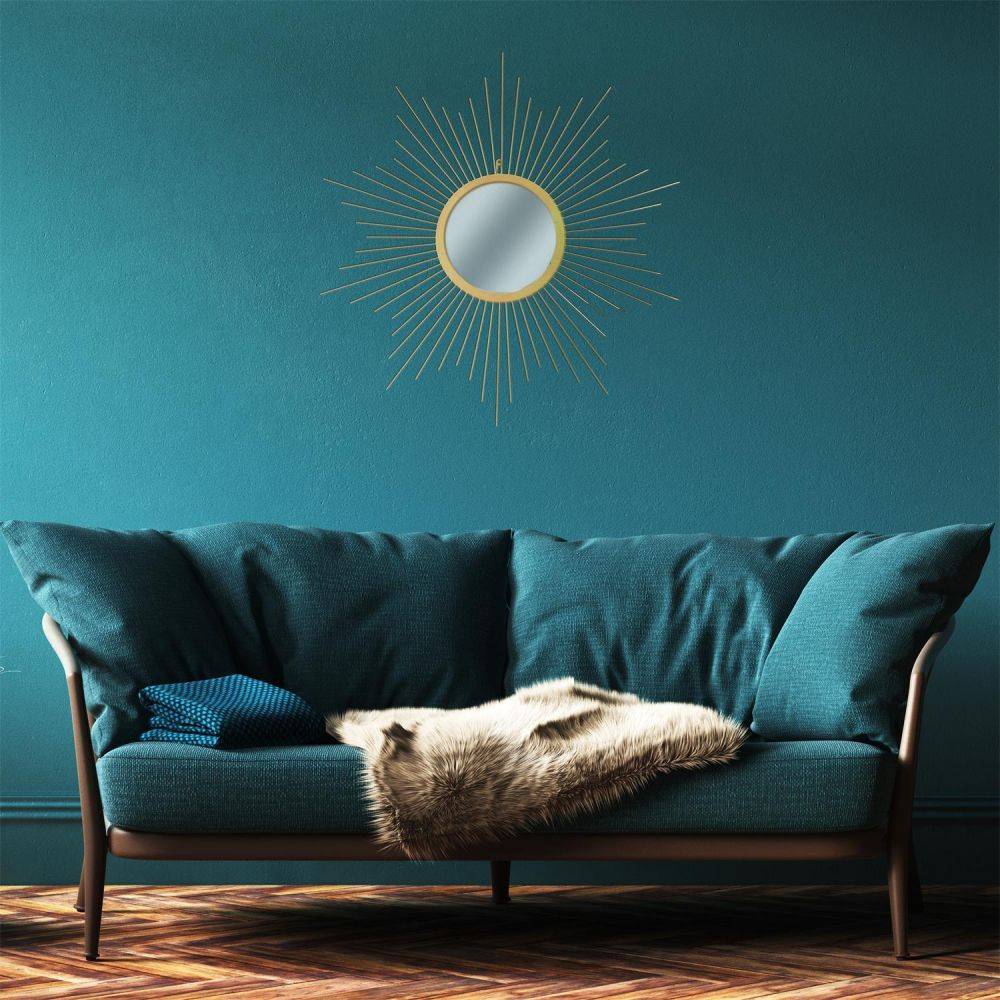 The Home Deco Factory - Miroir soleil en métal doré 66 cm - Image 2