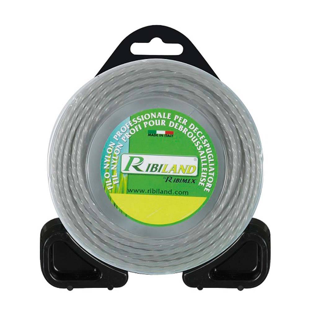 Ribimex - Fil carré torsadé pour débroussailleuse 2.4 mm - Imagen 1