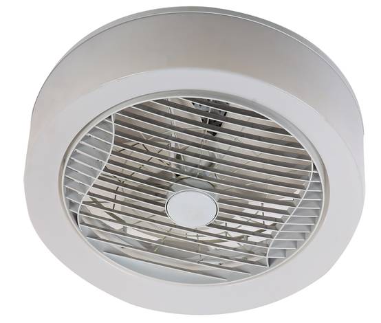 AIR-LIGHT CROWN - Ventilateur de plafond blanc Ø40cm 95W avec couronne d'éclairage LED FARTOOLS - Image 1