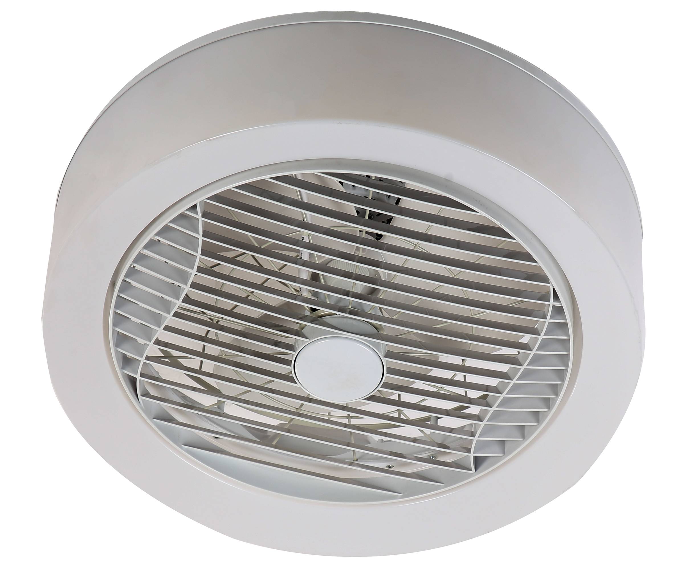 AIR-LIGHT CROWN - Ventilateur de plafond blanc Ø40cm 95W avec couronne d'éclairage LED FARTOOLS