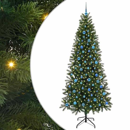 Sapin de Noël Artificiel Géant 240 cm Lumineux, Pack Décoration Tout-en-Un – ComfortXL Outdoor Living - Image 2