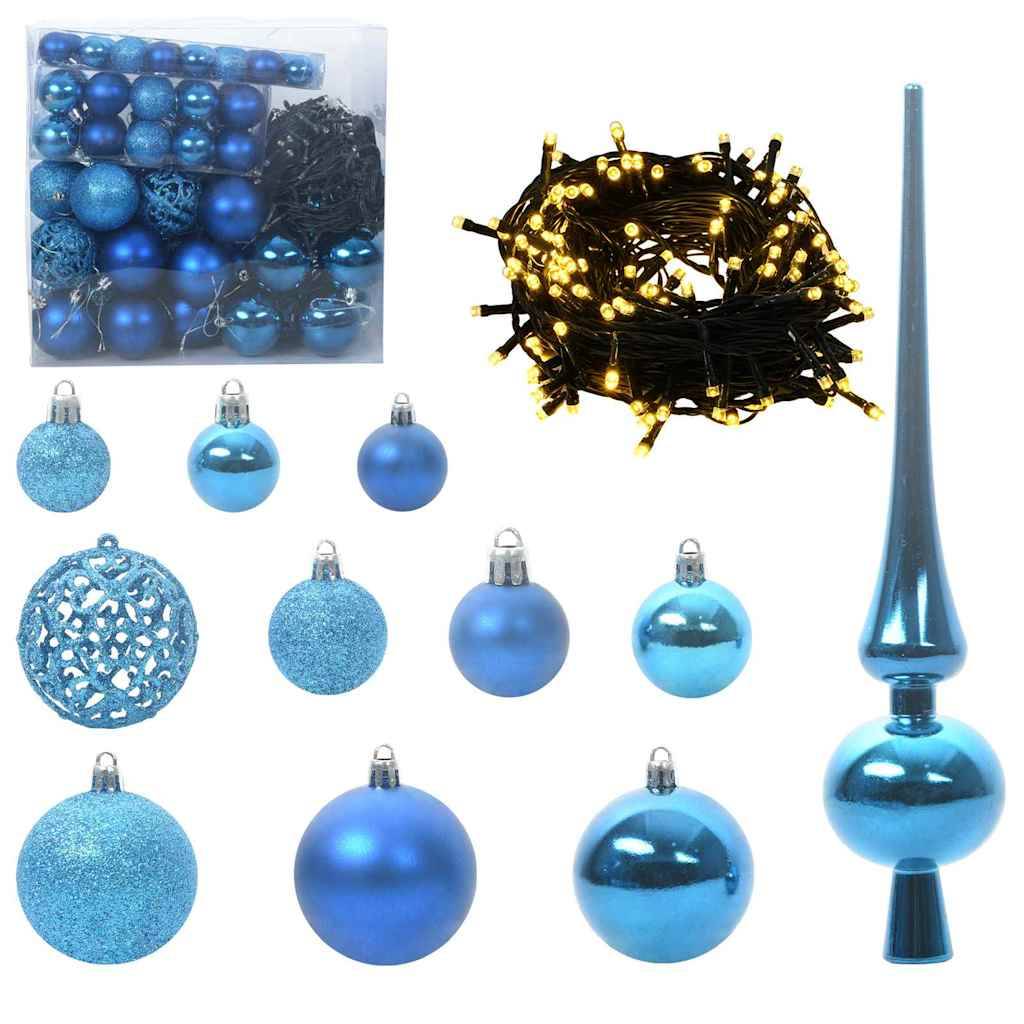 Sapin de Noël Artificiel Géant 240 cm Lumineux, Pack Décoration Tout-en-Un – ComfortXL Outdoor Living - Image 6