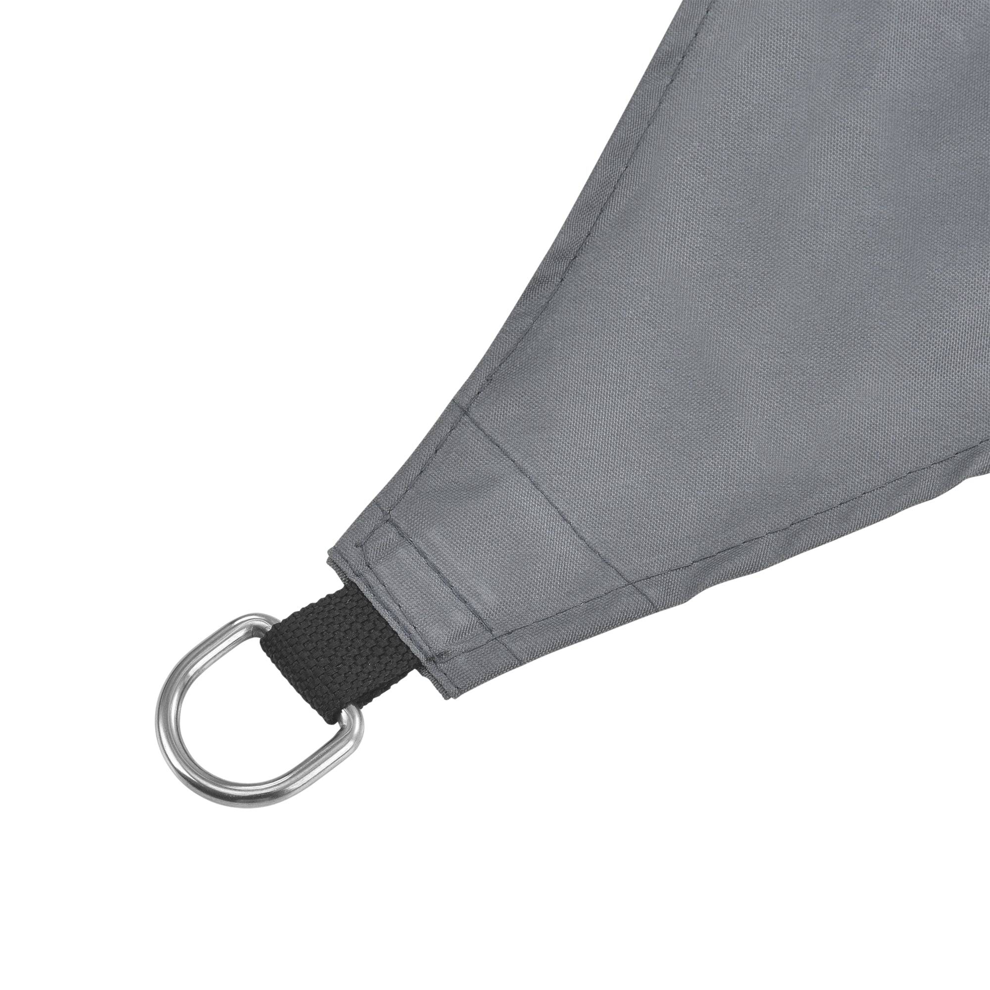 Helloshop26 - Voile toile d'ombrage de protection polyester polyuréthane 3 x 4 m gris foncé - Imagen 2