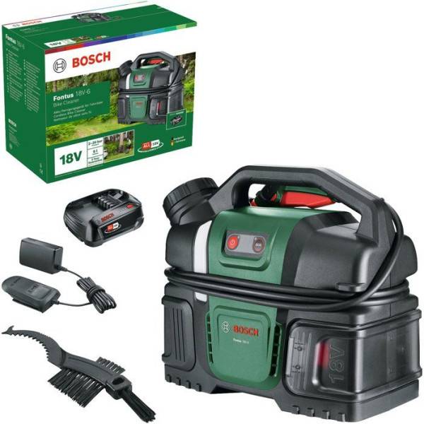Bosch - Nettoyeur a pression (de vélo) sans fil BOSCH - Fontus 18V-6 - Batterie 18V 2.0Ah + chargeur AL1820 - Réservoir 6L - Image 1