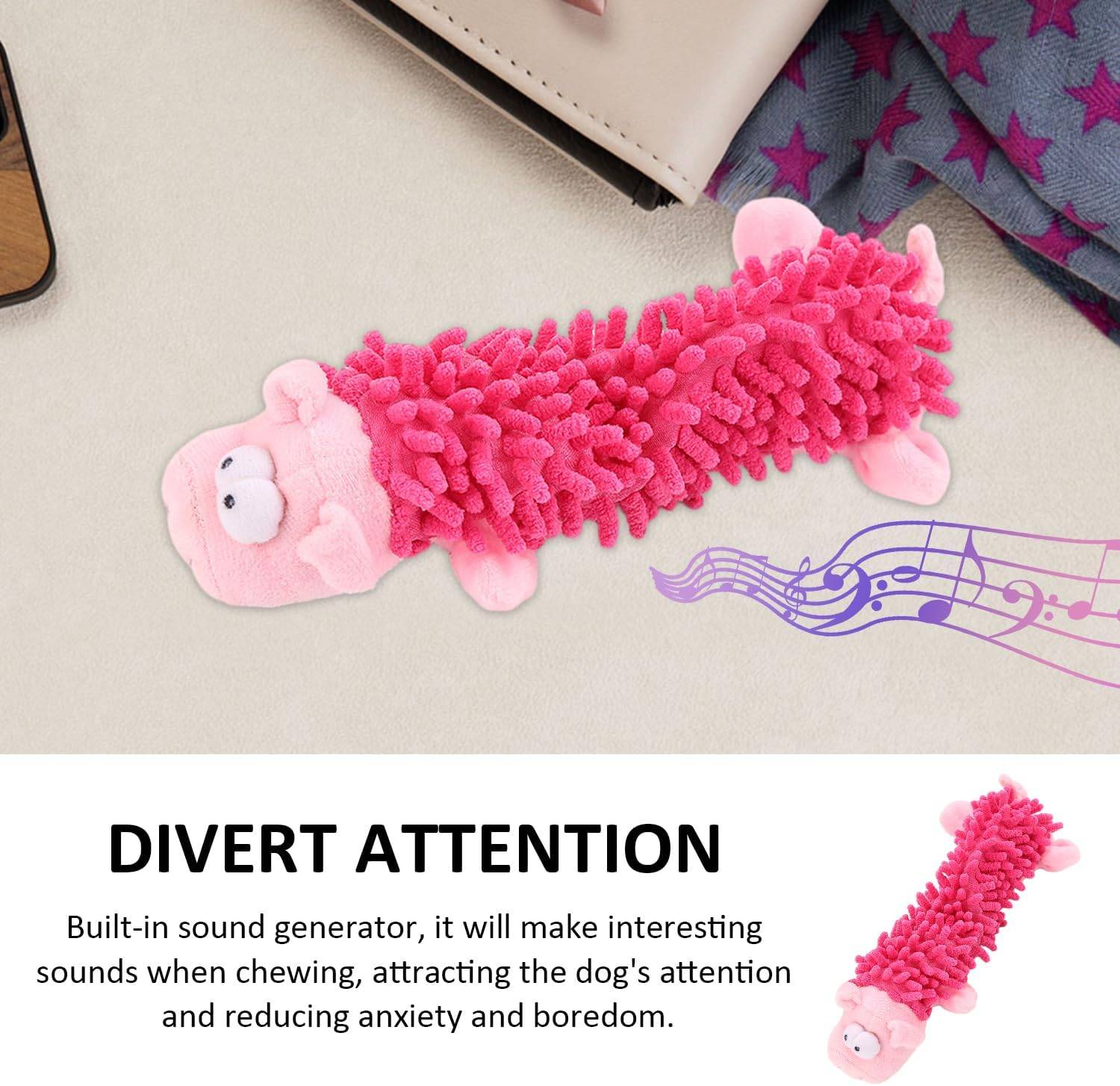 DtopbuyAge - Jouet en Peluche Cochon pour Chien - Antistress et Résistant DtopbuyAge - Image 2