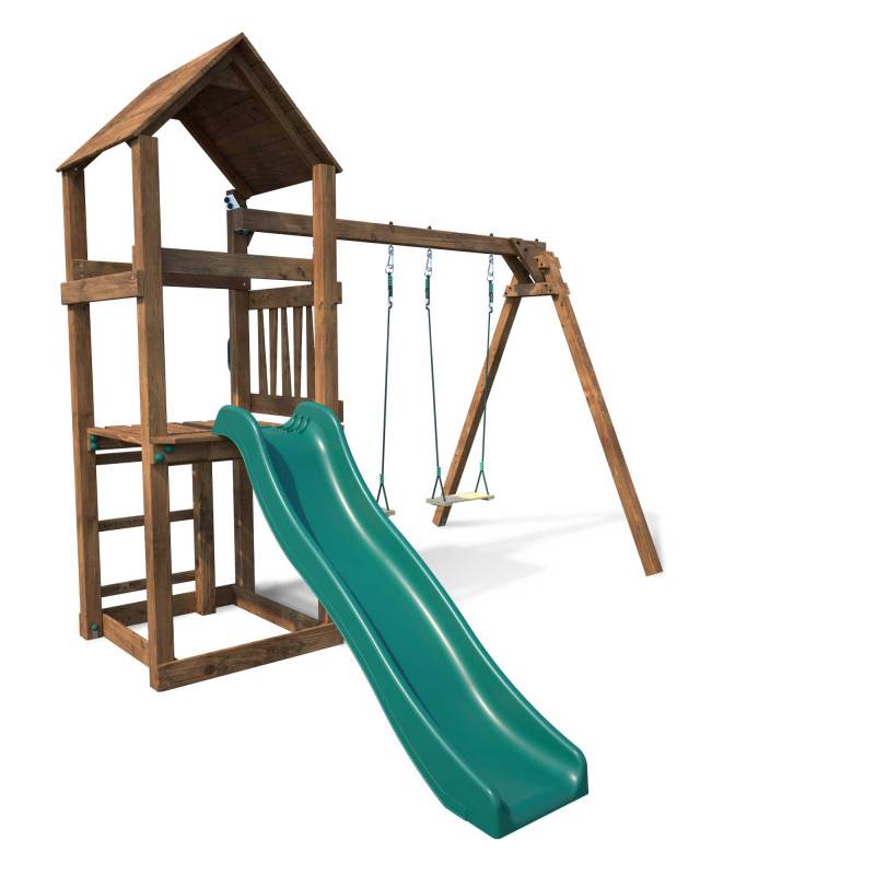 Soulet - Aire de jeux en bois Nouméa marron 273 x 313 x 236 cm - SOULET