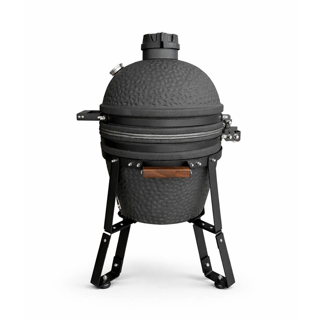 Barbecue kamado en céramique à poser Patton Epicure Compact 16" - Grille Ø 35,5 cm - Gris graphite - Image 3