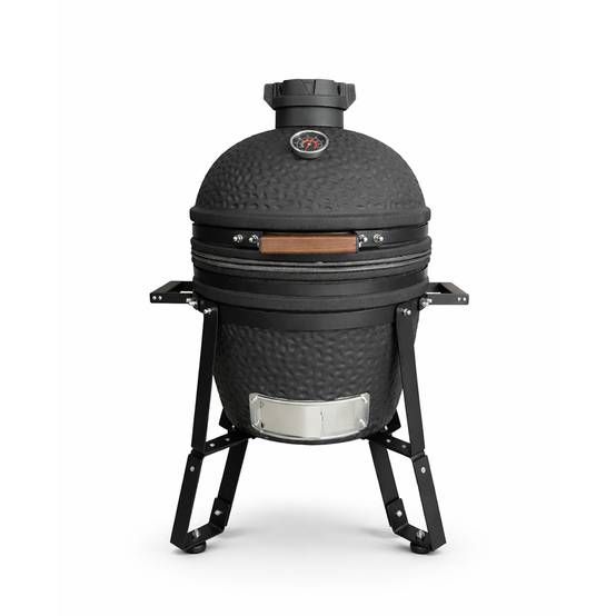 Barbecue kamado en céramique à poser Patton Epicure Compact 16" - Grille Ø 35,5 cm - Gris graphite - Image 1
