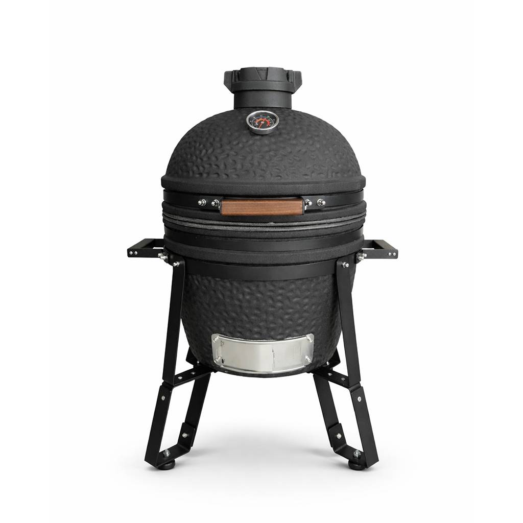 Barbecue kamado en céramique à poser Patton Epicure Compact 16" - Grille Ø 35,5 cm - Gris graphite - Image 1