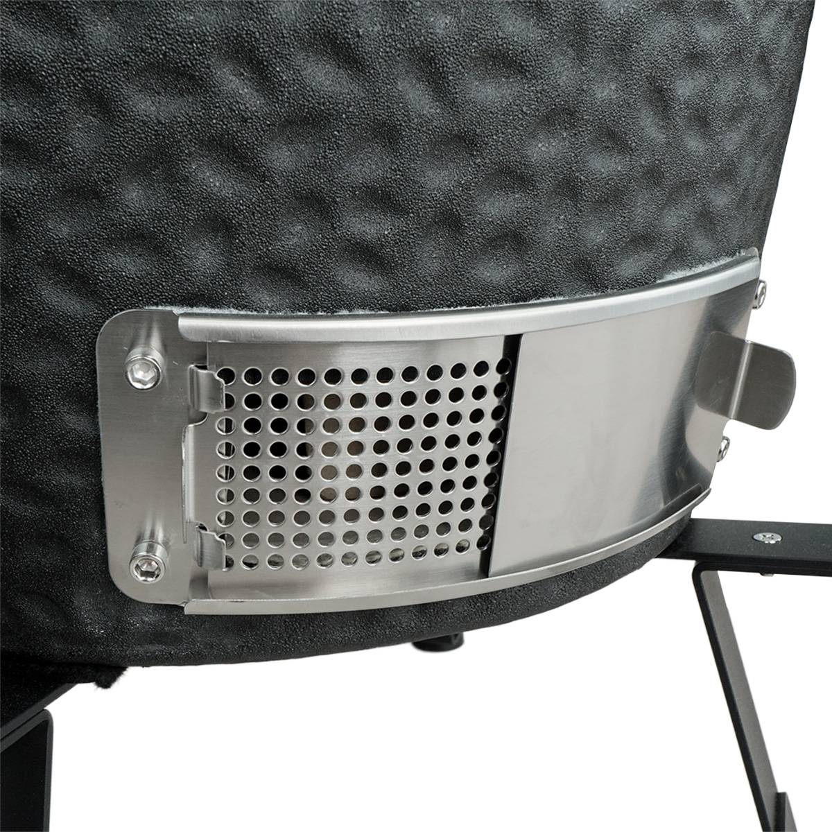 Barbecue kamado en céramique à poser Patton Epicure Compact 16" - Grille Ø 35,5 cm - Gris graphite - Image 10