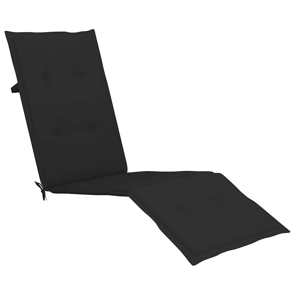 Vidaxl - Chaise longue d'extérieur repose-pied et coussin Acacia solide vidaXL 3064021 - Image 7