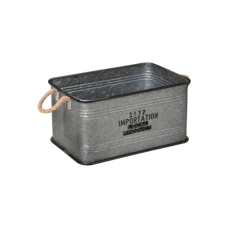 Lot de 3 malles métal gris plateau bois Atmosphera - Image 7