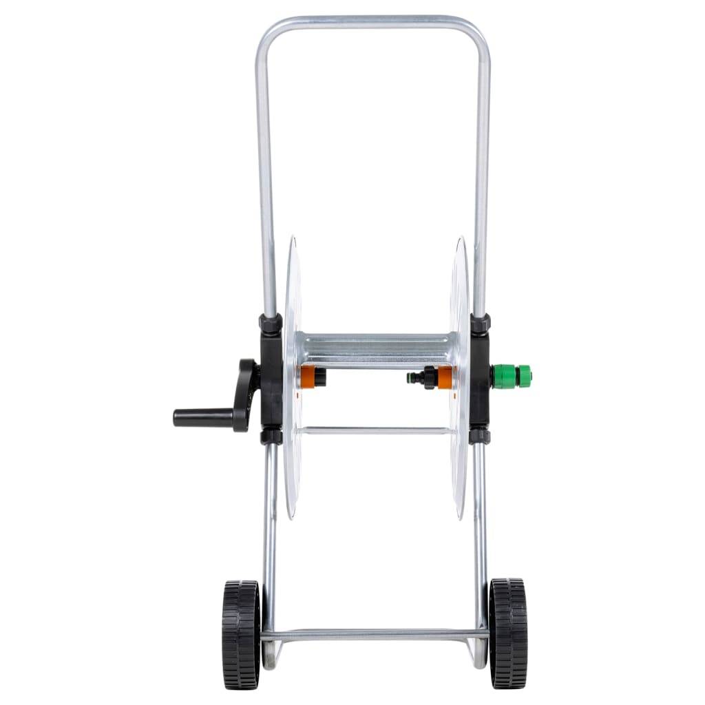 PANGIVO - Chariot enrouleur de tuyau acier argenté 40 x 21.5 x 40 cm - PANGIVO - Image 5