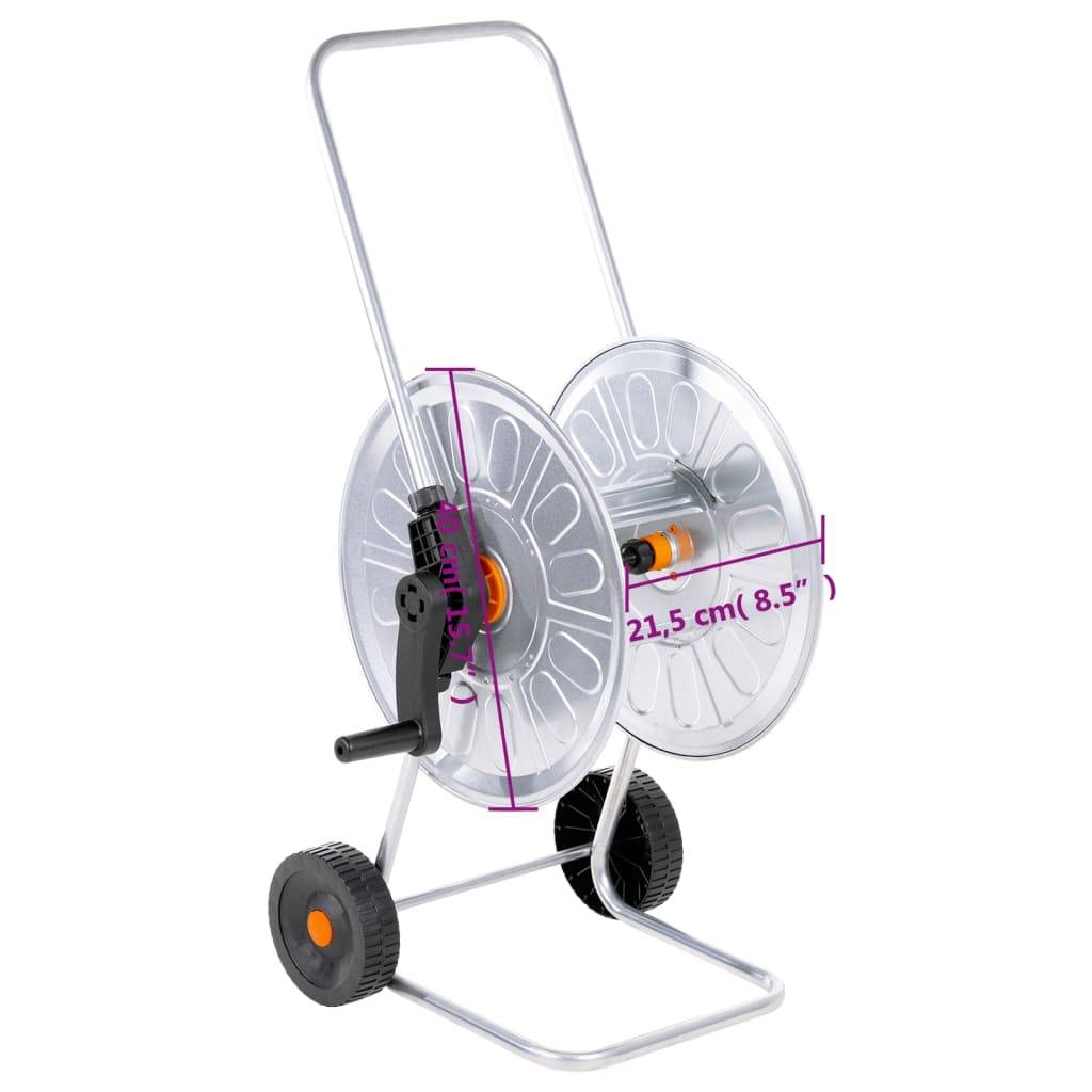 PANGIVO - Chariot enrouleur de tuyau acier argenté 40 x 21.5 x 40 cm - PANGIVO - Image 10
