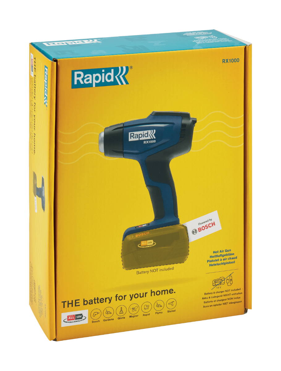 Pistolet à air chaud Rapid RX1000 - 18 V - Boite - Sans batterie - RAPID-ISABERG - 5001513 - Imagen 8