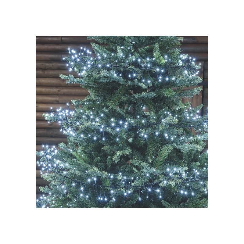 Lotti - Guirlande Boa 11.5M 1100 micro LED blanc froid câble vert 8 jeux de lumière Lotti - Imagen 6