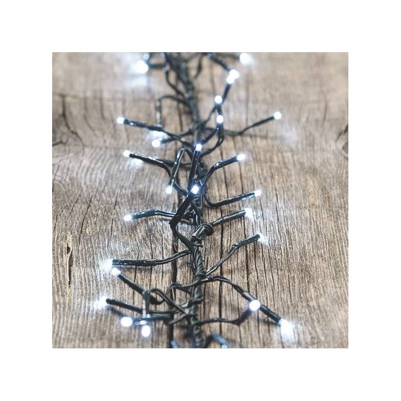 Lotti - Guirlande Boa 11.5M 1100 micro LED blanc froid câble vert 8 jeux de lumière Lotti - Imagen 8