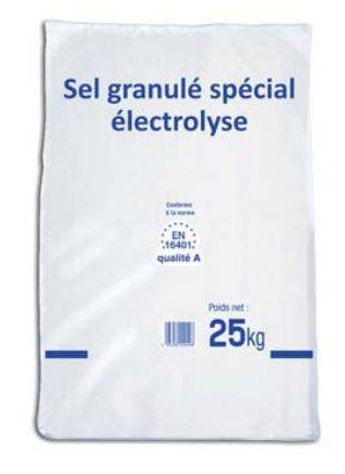 Sel poudre spécial piscine 25 Kg 40/P -SCP - SAL-500-0004