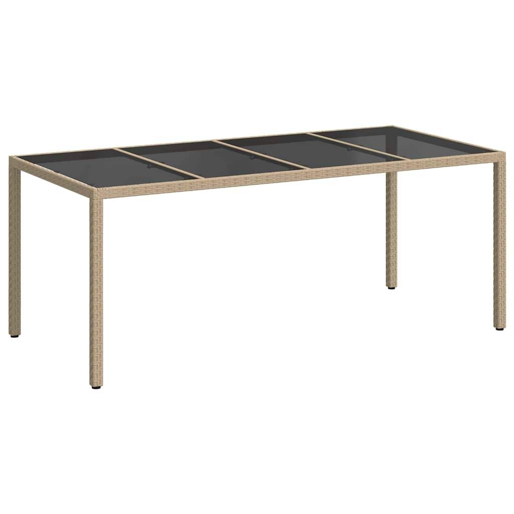 PANGIVO - Table de jardin polyrotin beige 190 x 90 x 75 cm - PANGIVO - Image 2