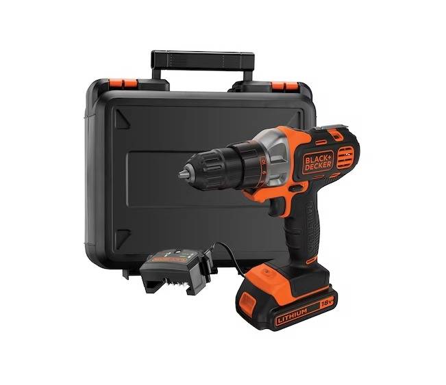 Perceuse-visseuse MULTIEVO - 18V - BLACK + DECKER - avec 1 batterie 18V 1,5Ah - chargeur - coffret - MT218S1A-QW - Image 1