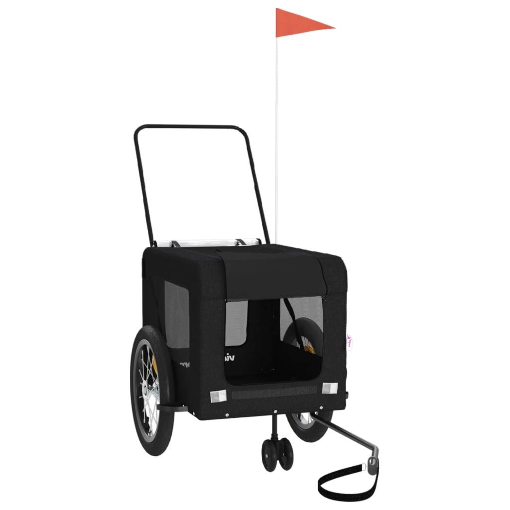ComfortXL - Remorque vélo chien 45kg Poussette 2-en-1 pour voyage Noir – ComfortXL Pet Living - Image 3