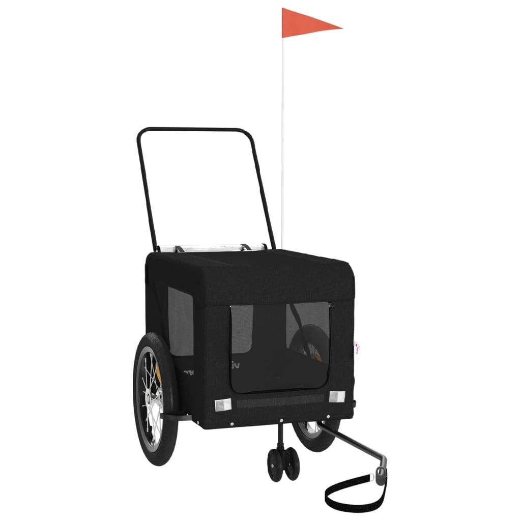 ComfortXL - Remorque vélo chien 45kg Poussette 2-en-1 pour voyage Noir – ComfortXL Pet Living - Image 4